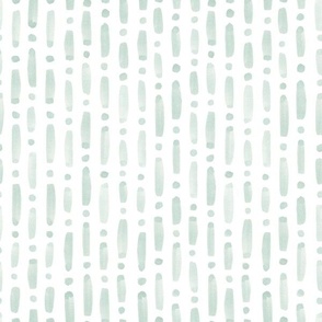 shiloh | vertical watercolor dashes and dots light grey green