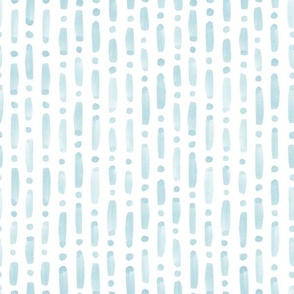 shiloh | vertical watercolor dashes and dots sea green grey