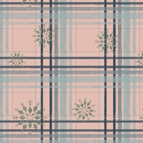 Christmas tartan pink (XM23-22)