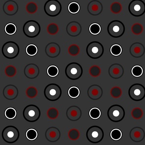 red_ black_ white and gray dots