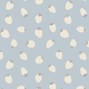 Pantone white strawberries in upward blue M