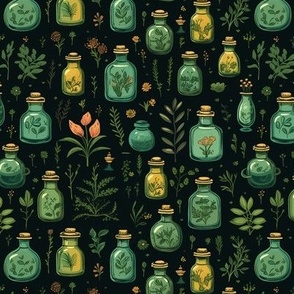 jars of herbs
