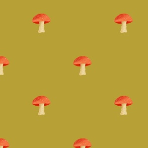 Red Mushroom Cottage Pattern