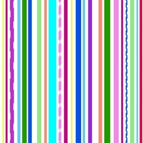 Rainbow, Stripes, Summer, Spring, Easter, Valentines Day, Striped, Girls, Bright, JG Anchor Designs, Barbiecore