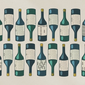 2024_Calendar wine bottles