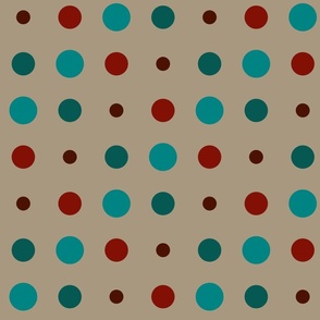 green and red dots