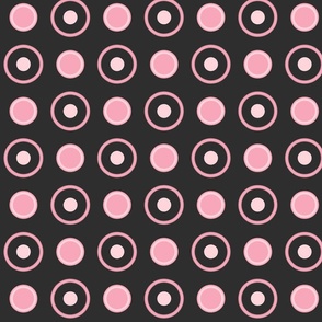 pink and black dots