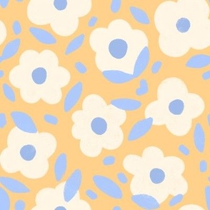 Blue and Yellow Floral