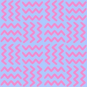 Blue and Pink Zig Zag