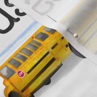 8” Swatch Panel, Bussin’ School Bus