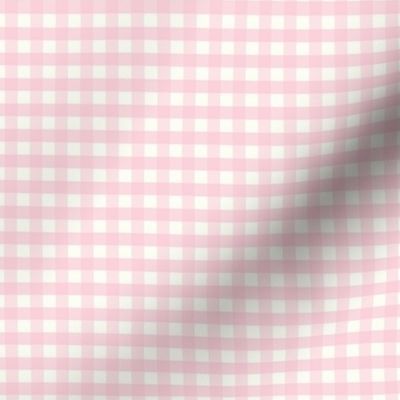 1/4 inch small Light pink gingham check - Light pink cottagecore country plaid - perfect for wallpaper bedding tablecloth