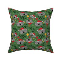 Australian Koala Christmas Friends Green [4] by Norlie Studio 