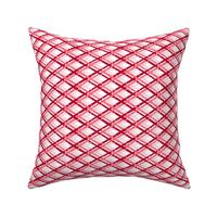 Tiny / Red and White Diagonal Plaid