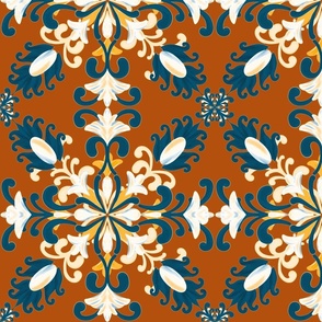 Orange pattern in Portuguese style