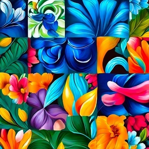 Floral quilt