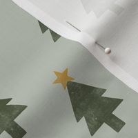 Christmas Trees - sage - LAD23