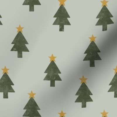 Christmas Trees - sage - LAD23