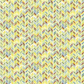 Chevrons - Patchwork | Hand-painted watercolors | 12
