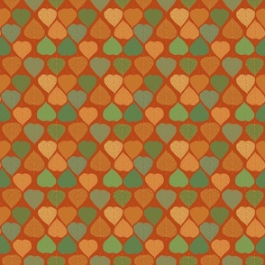 2112_green-orange-leaves_orange-bkgrnd