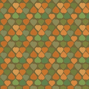 2110_green-orange-leaves_green-bkgrnd
