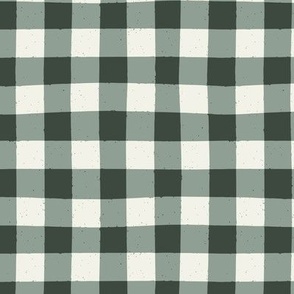 Rustic Buffalo Plaid – Dusty Dark Teal | Textured  Classic