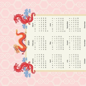 The 2024 Calendar - Year of the Dragon