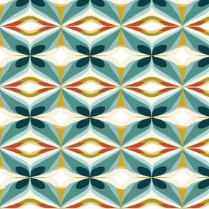Geometric Mid-Century Fabric