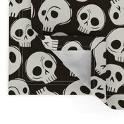 Large Skull Party in Onyx Black