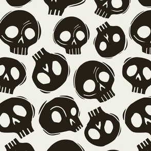 Large Skull Party in Bone White