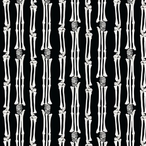 Skeleton Bone Stripes | black and white
