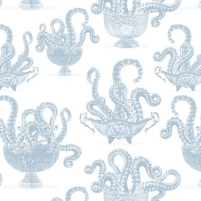 Octopus bowls pale blue