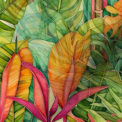 Tropical Jungle Plants - Large Scale