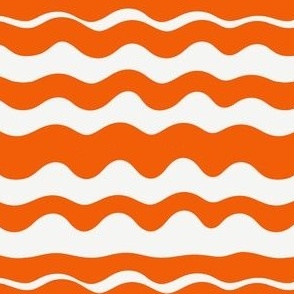 Wiggly Whimsy: Halloween Orange Lines