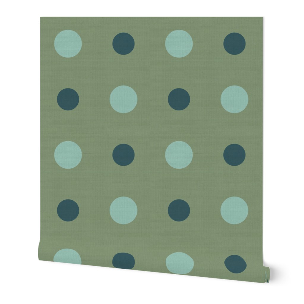 Green and teal dots