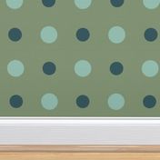Green and teal dots