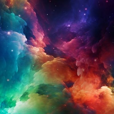 Colorful Cosmic Cloud Nebula