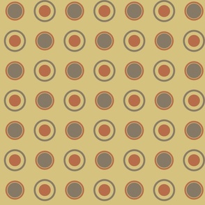 Orange dots on yellow