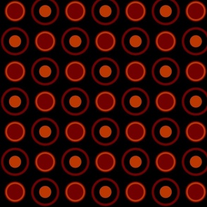 red and orange circles and dots