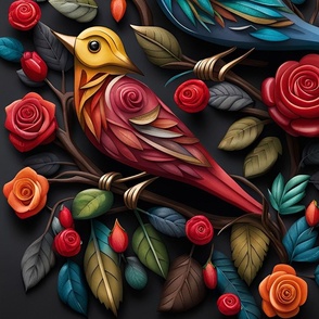 The colorful bird