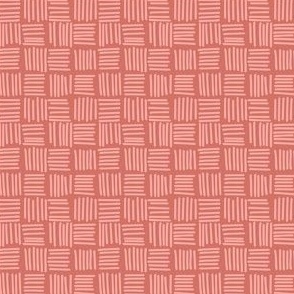 Homestead - coral - grid - orange