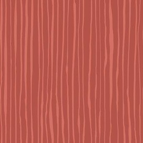 Streaky Stripes - coral - painted stripes