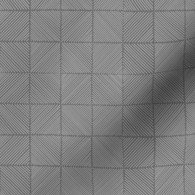 godseye - oyster - grid of diagonal lines in neutral gray