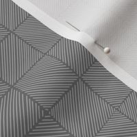godseye - oyster - grid of diagonal lines in neutral gray