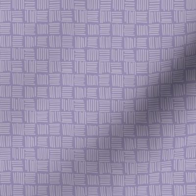 Homestead - sea glass - crosshatch grid like basketweave - dusty purple