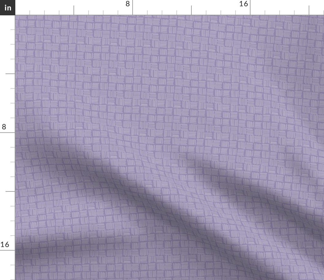 Homestead - sea glass - crosshatch grid like basketweave - dusty purple