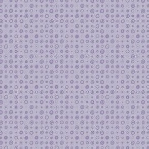 marbles - sea glass - Irregular bullseye polkadots in soft purple