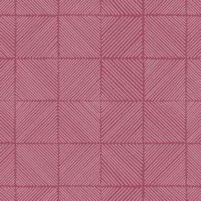 godseye - seashell pink - hand drawn godseye grid in dark dusty rose