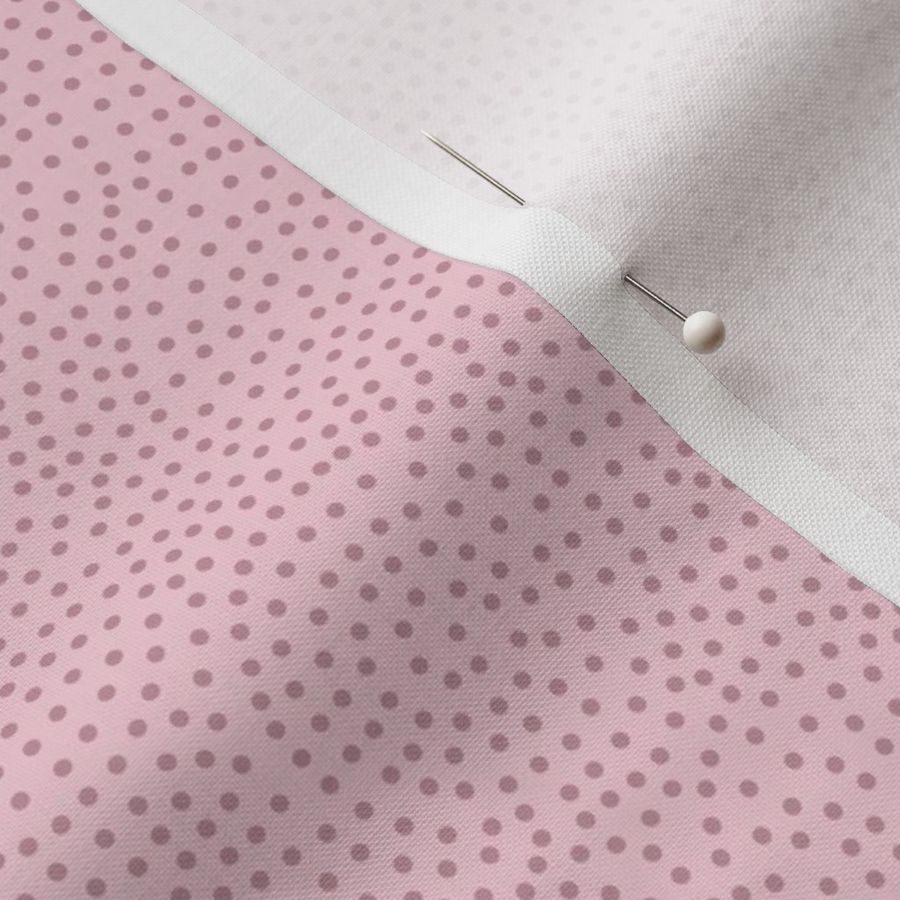 soda pop - seashell - swirls of tiny dots in soft dusty pink