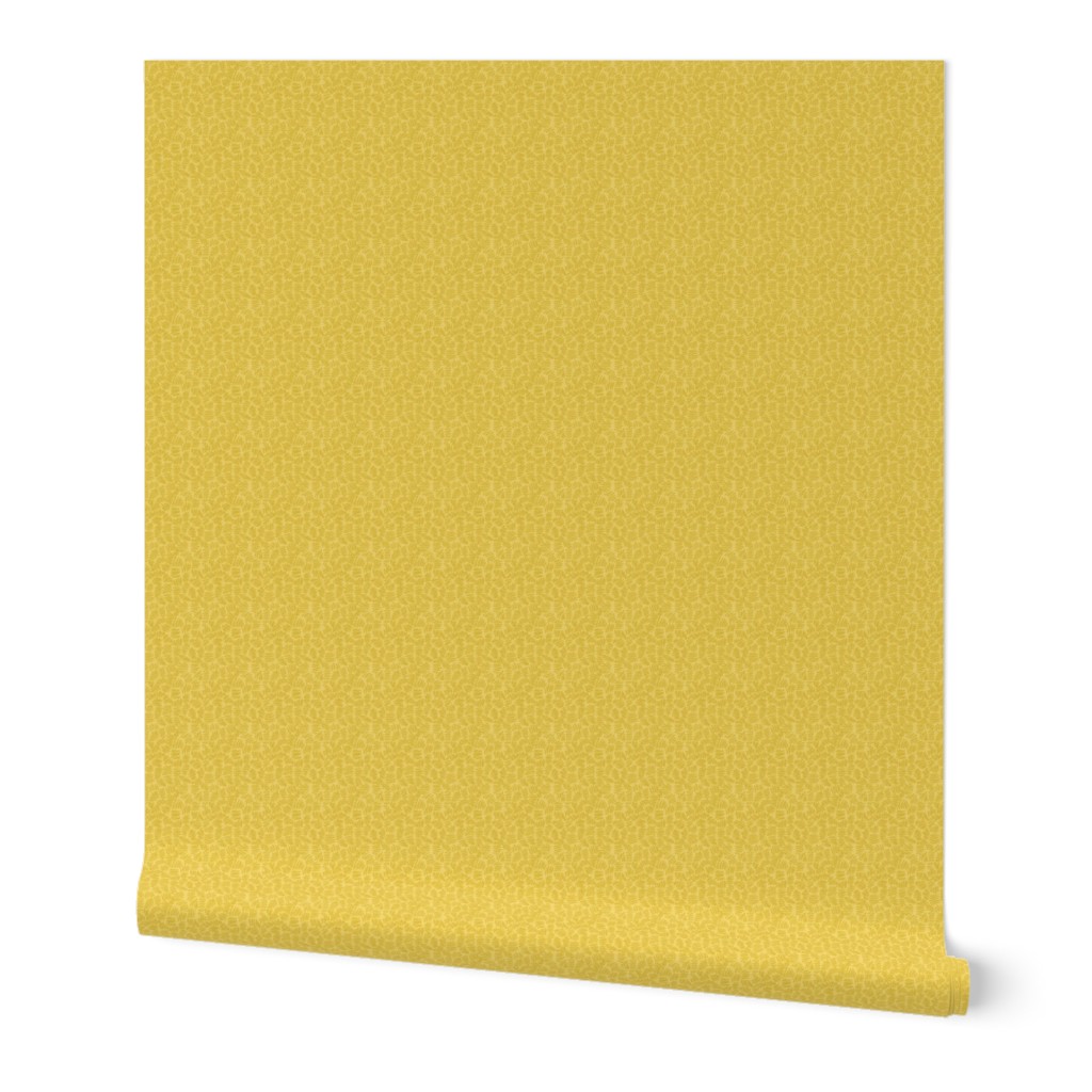 chicken scratch - sunshine - Irregular scribble texture in warm yellow