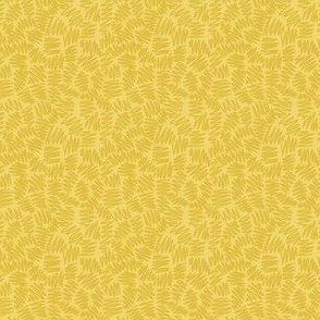 chicken scratch - sunshine - Irregular scribble texture in warm yellow